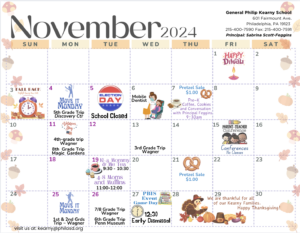 November Events Calendar